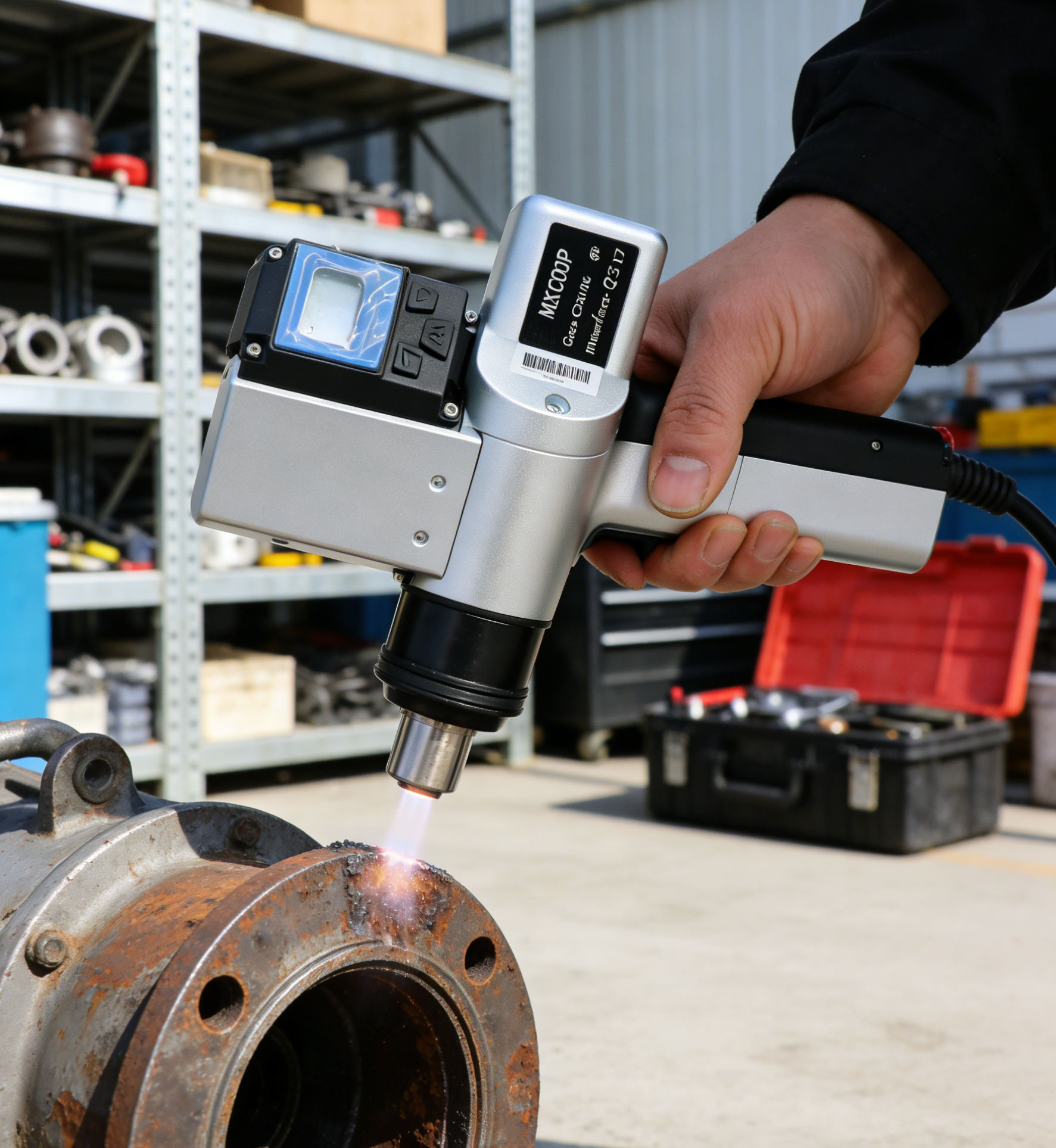 Industrial Laser Paint Removal - Maxcool MOPA Air Cooling Pulsed Fiber