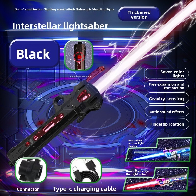 Industrial Laser Line - Children Colorful Glowing Sword Toys Telescopic
