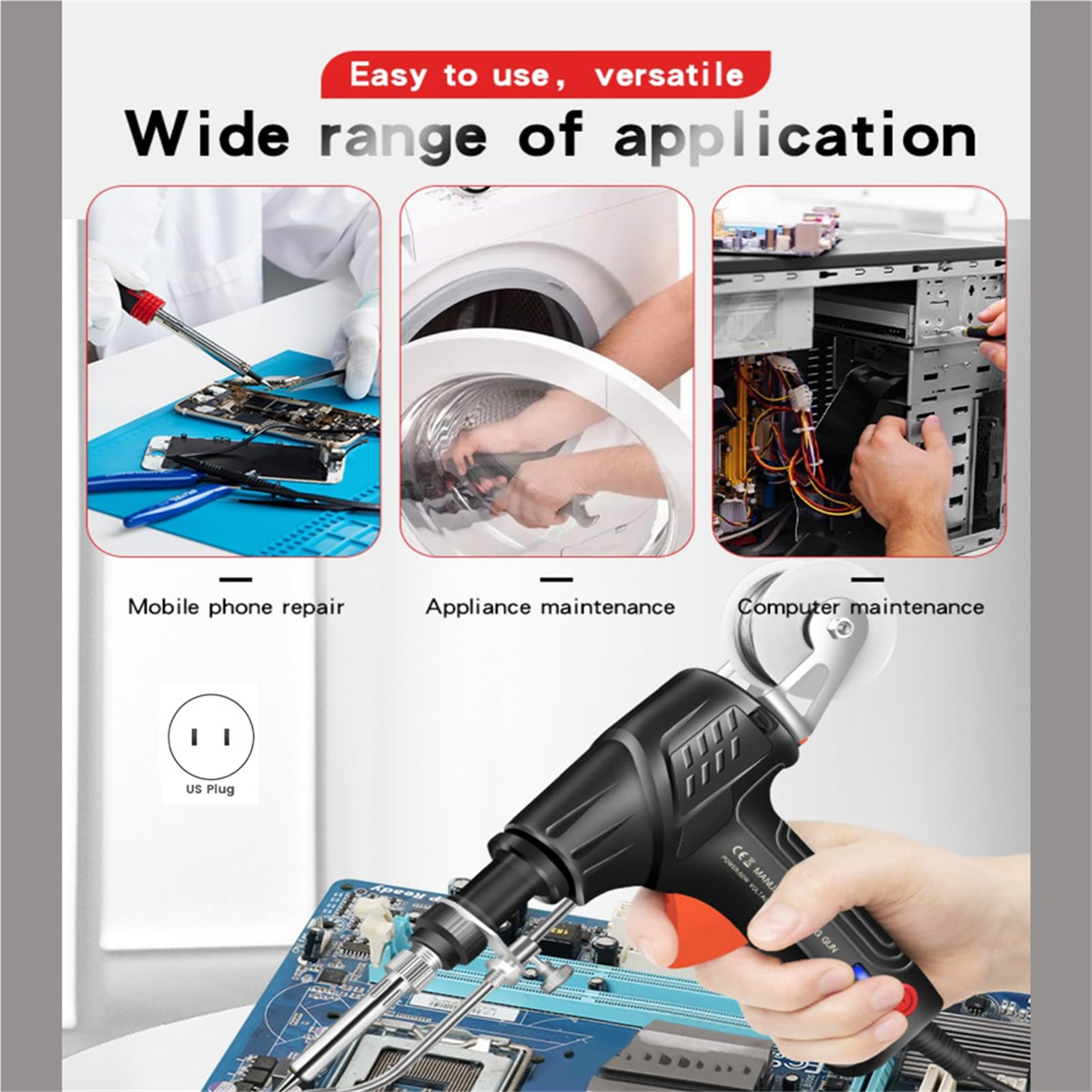 Industrial Laser Solder Iron - A002 Ayyecoeeye Internally Heated Industrial Laser-Welding