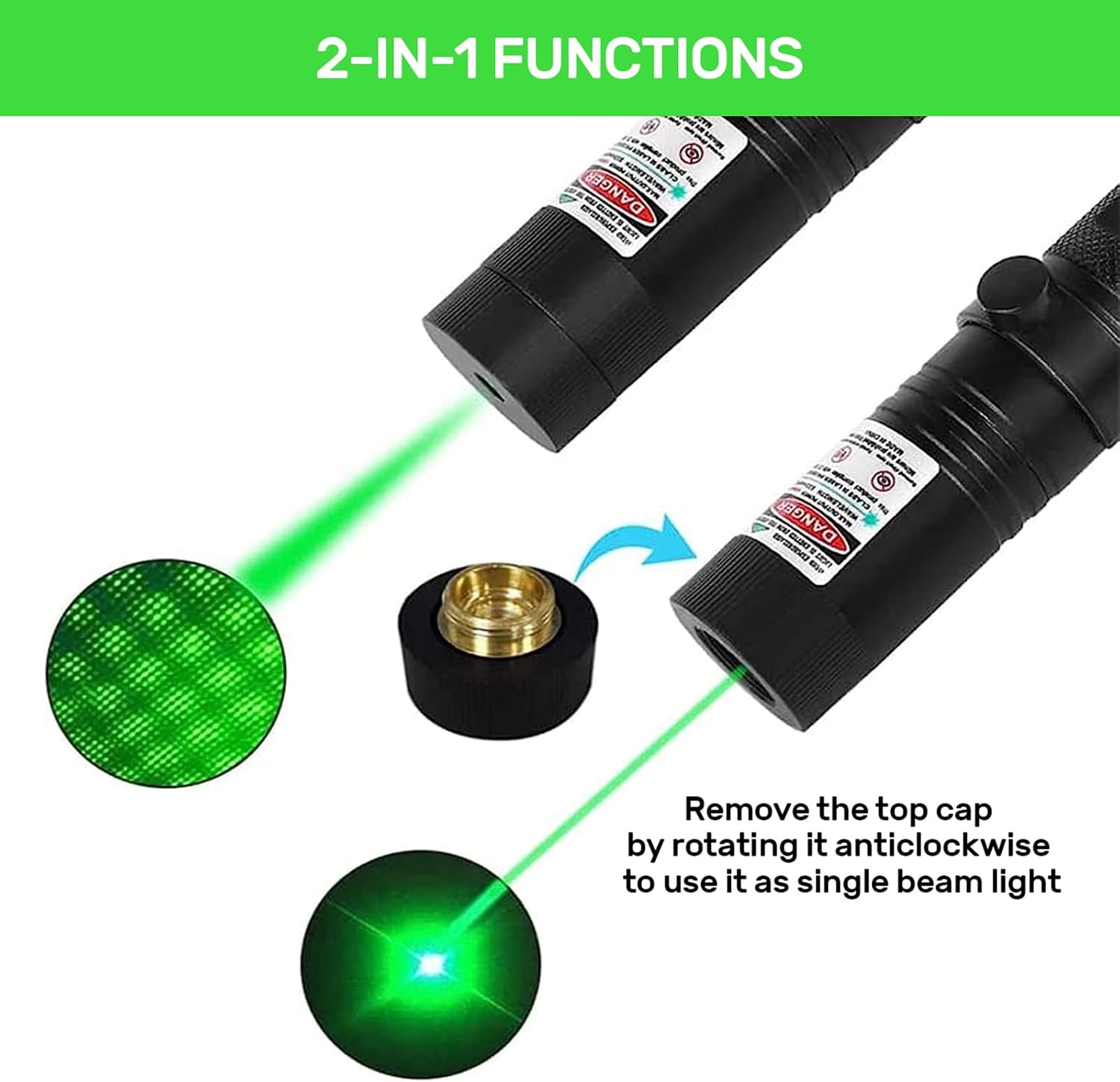 USB Mini Laser LED Light Pen I - огляд і ціна Industrial Green Laser Pointer