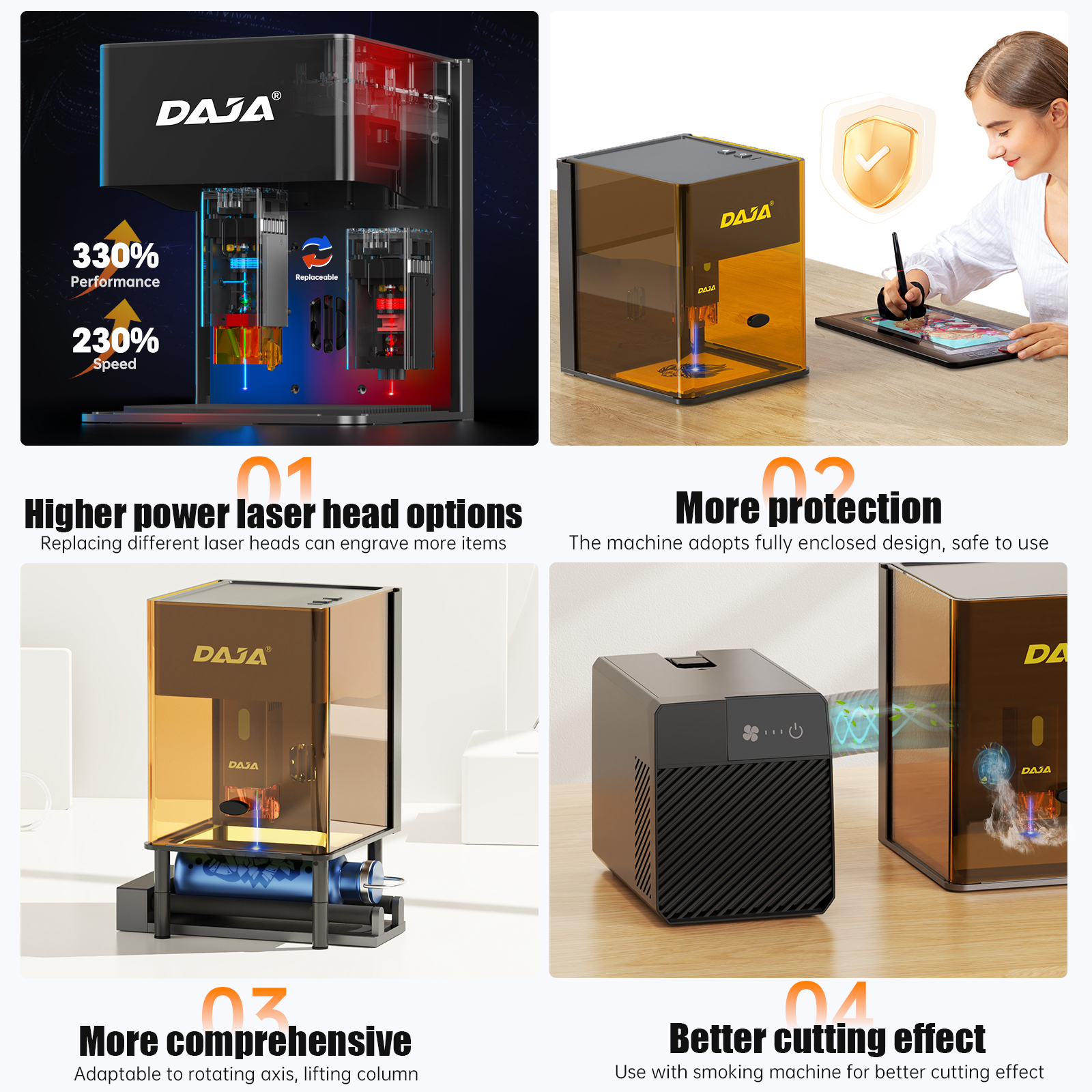 DAJA DJ6 Pro Mini Laser Engrav - огляд і ціна Fiber Laser Cutting Machine