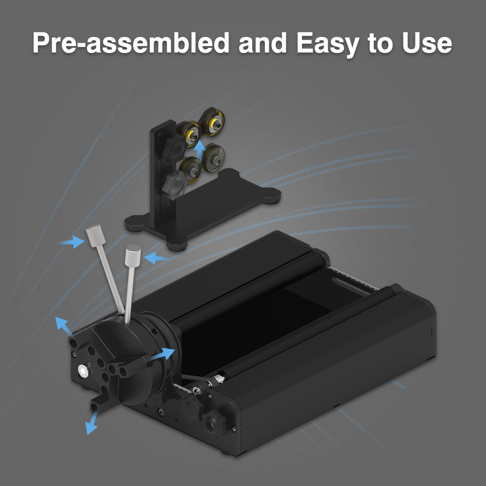 Twotrees TR2 PRO Rotary Roller - огляд і ціна Rotary Axis Laser Engraver