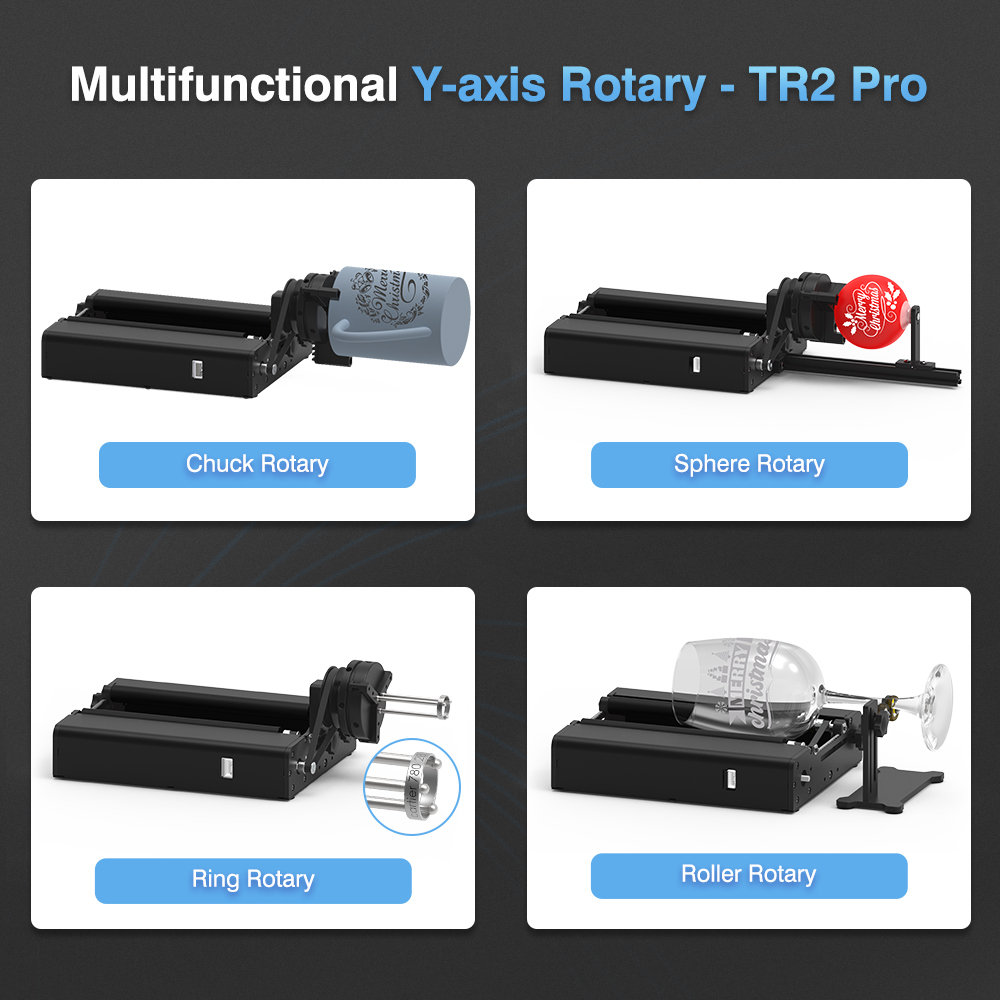 Twotrees TR2 PRO Rotary Roller - огляд і ціна Rotary Axis Laser Engraver