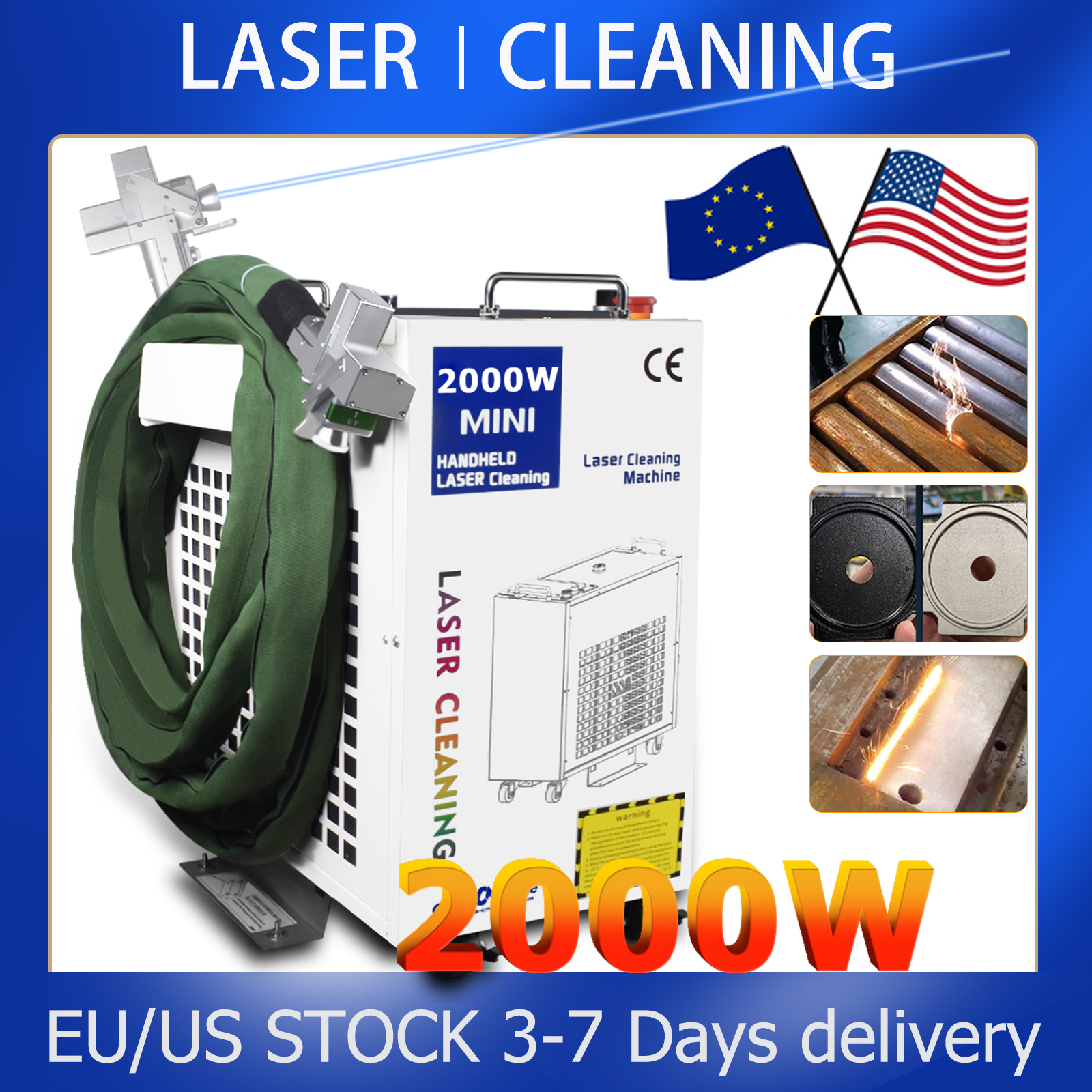 2000W Cleaning Machine Fiber L - огляд і ціна Industrial Laser Paint Removal