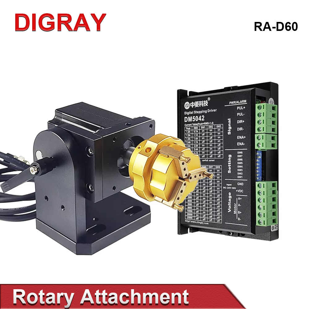 Digray D69 D60 Laser Marking M - огляд і ціна Rotary Axis Laser Engraver
