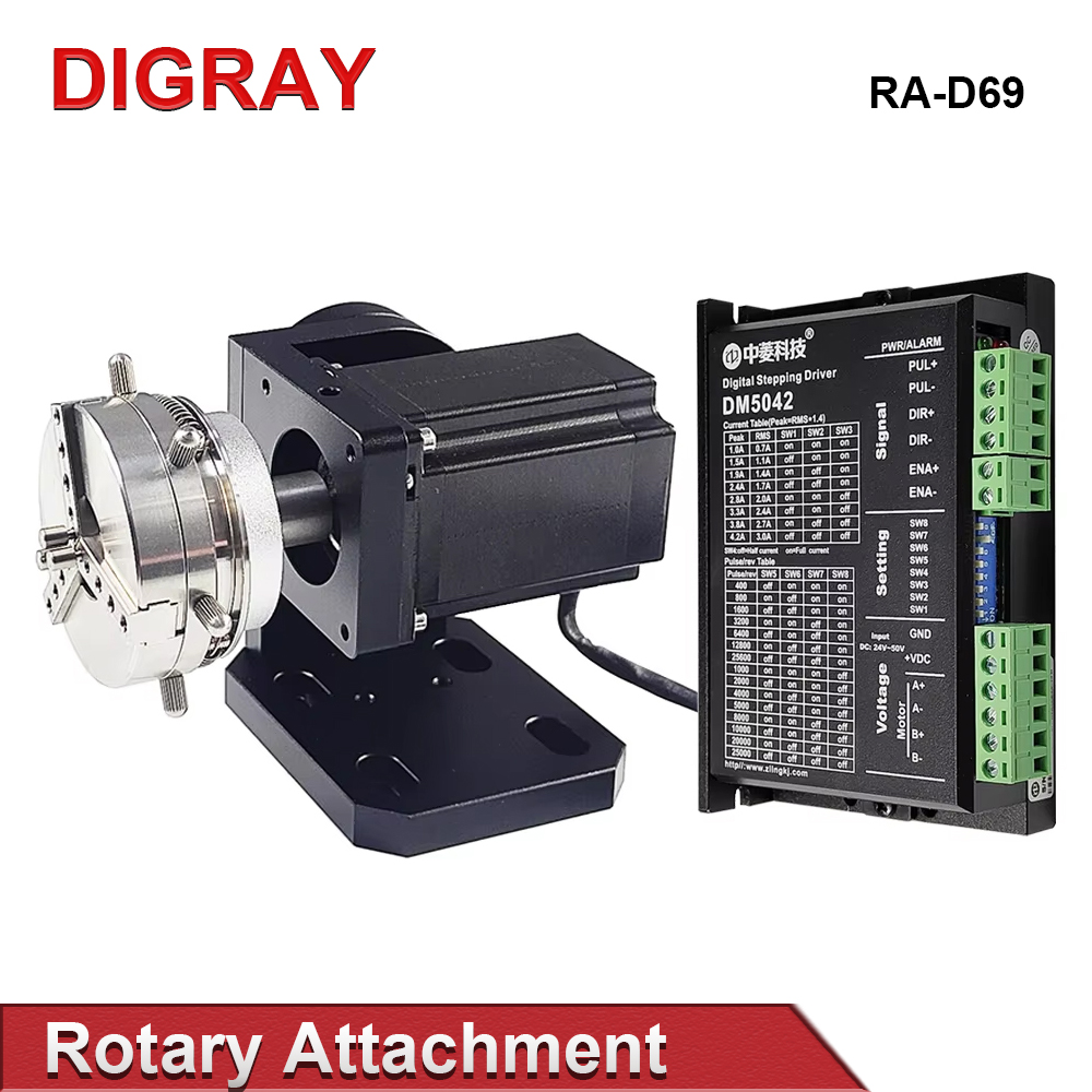 Digray D69 D60 Laser Marking M - огляд і ціна Rotary Axis Laser Engraver