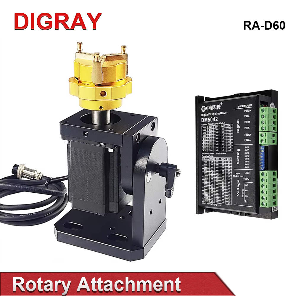 Digray D69 D60 Laser Marking M - огляд і ціна Rotary Axis Laser Engraver
