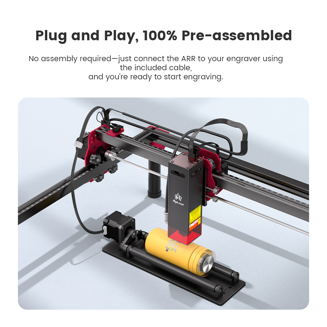 AlgoLaser Rotary Roller 360° R - огляд і ціна Rotary Axis Laser Engraver