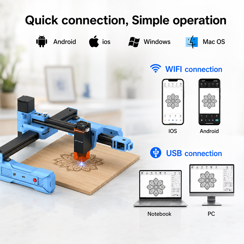 Artilume D2 2.5/6W Foldable La - огляд і ціна Fiber Laser Cutting Machine