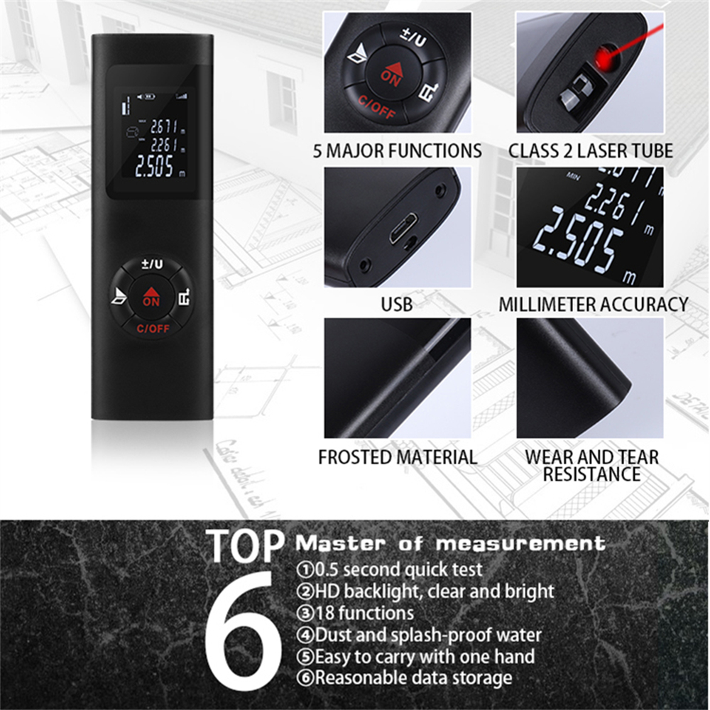 40M Laser Distance Meter Laser - огляд і ціна Industrial Laser Training