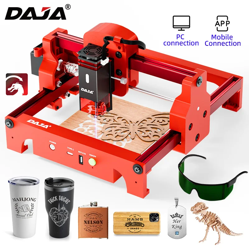 DAJA A7 Laser Engraver 5W Mini - огляд і ціна Fiber Laser Cutting Machine