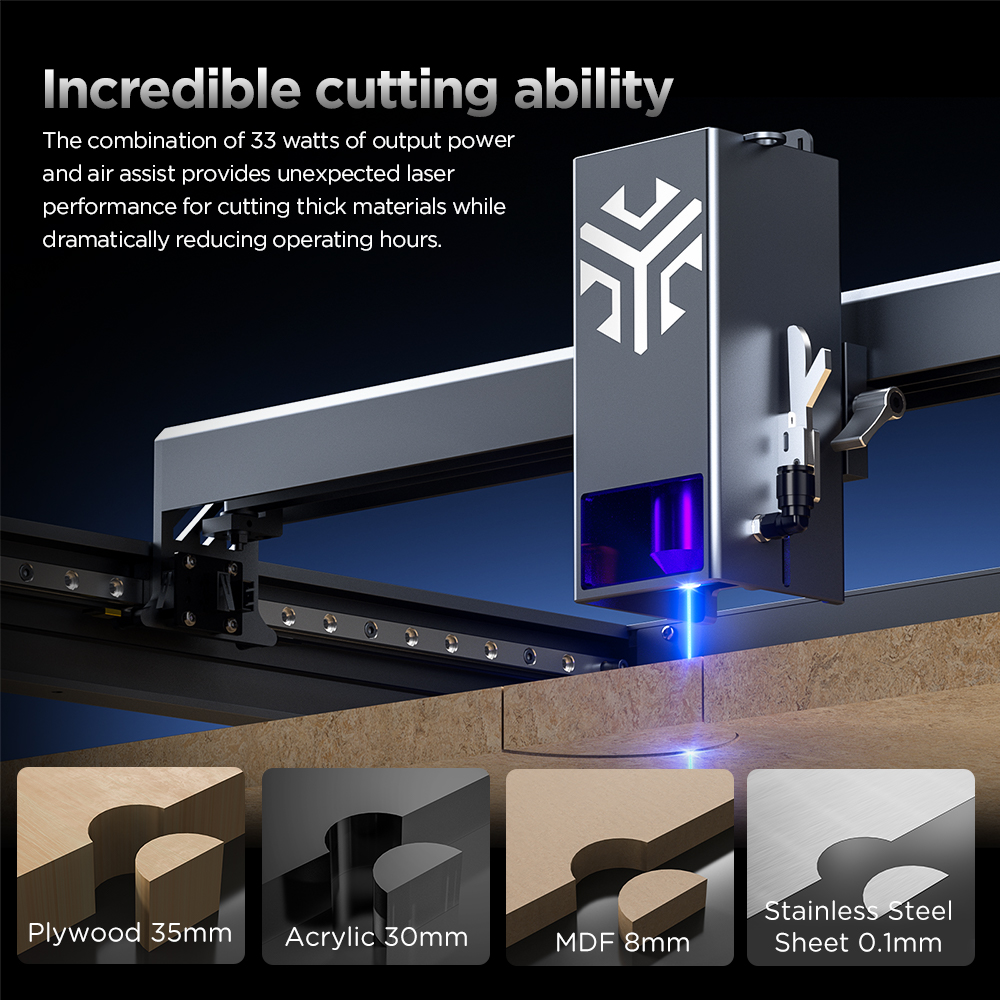 ACMER P2 Laser Engraver 33W 20 - огляд і ціна Fiber Laser Cutting Machine