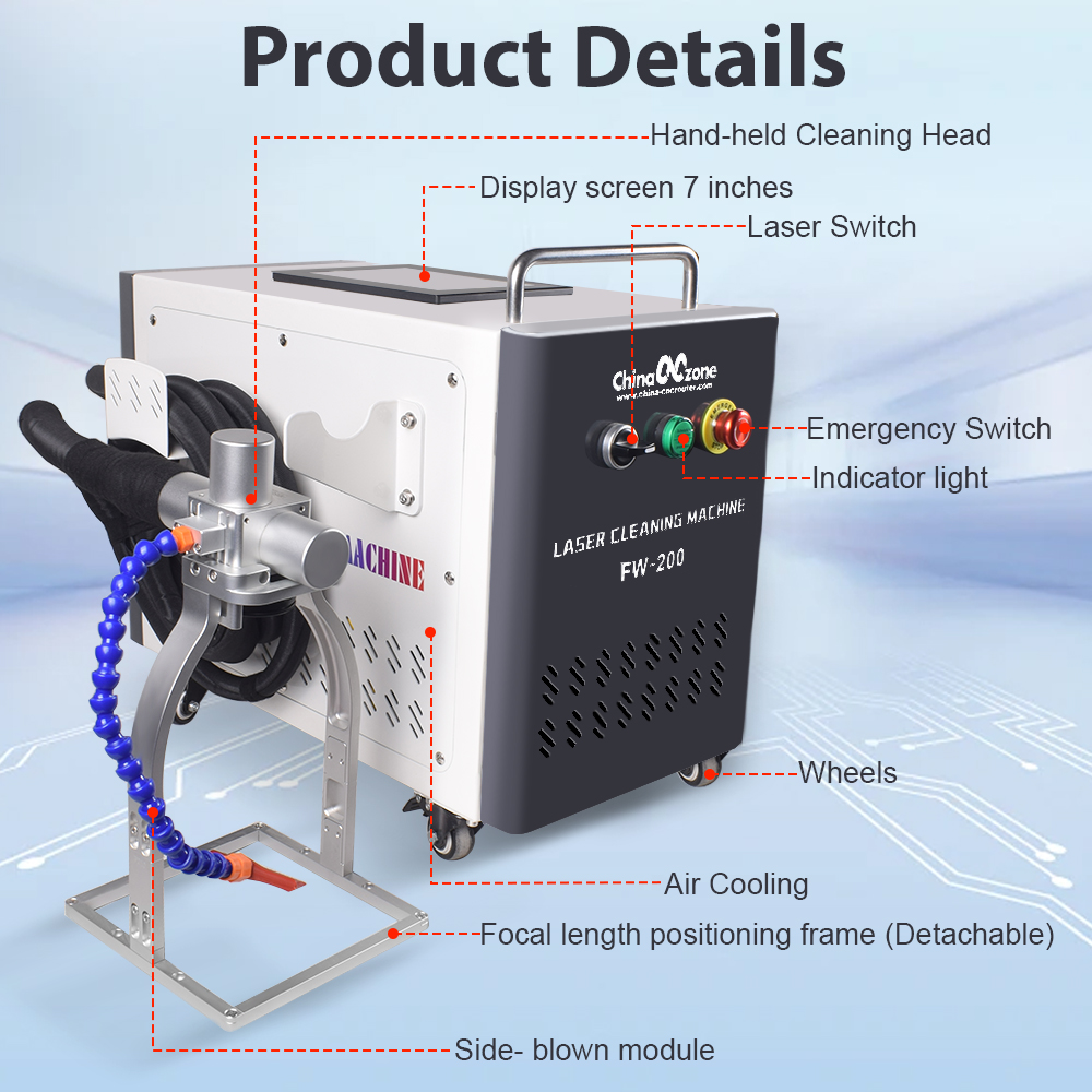 JPT 200W Pulsed Laser Cleaning - огляд і ціна Industrial Laser Paint Removal