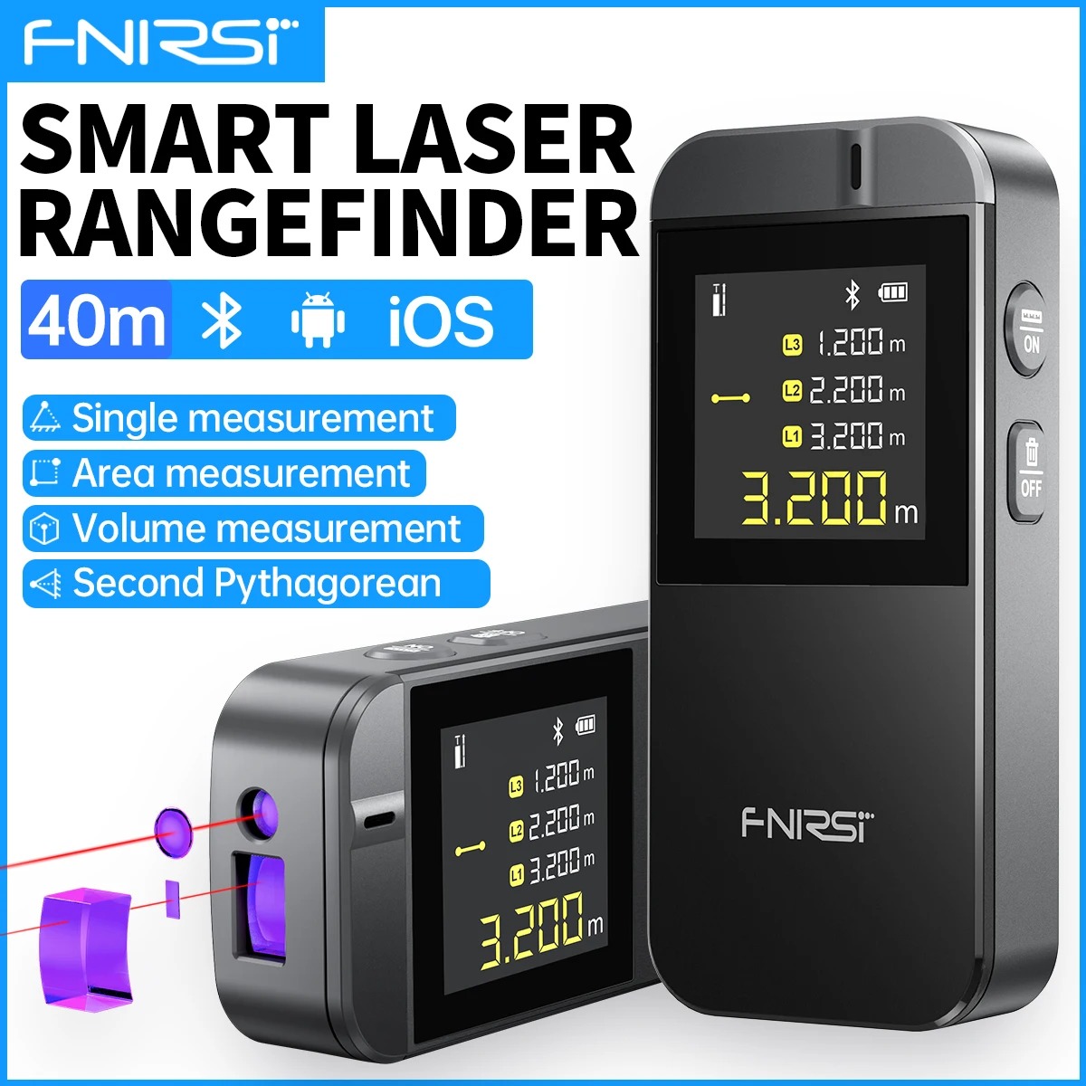 FNIRSI IR40 Digital Laser Tape - огляд і ціна Industrial Laser Training