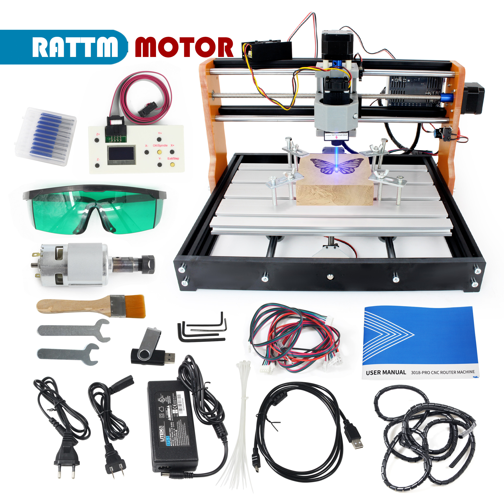 【EU&USA Stock】CNC 3018 PRO Las - огляд і ціна Industrial Grade Laser