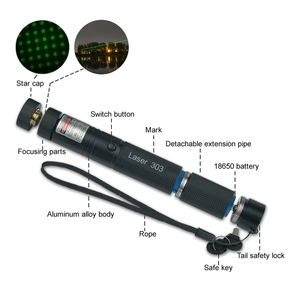 (Do not provide batteries)Cat  - огляд і ціна Industrial Green Laser Pointer