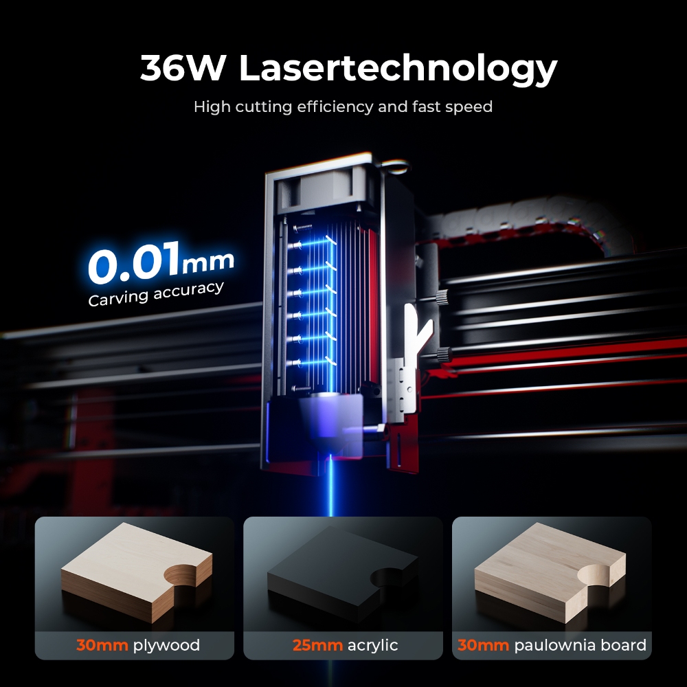 ACMER S2 PRO 36W/48W Laser Eng - огляд і ціна Fiber Laser Cutting Machine