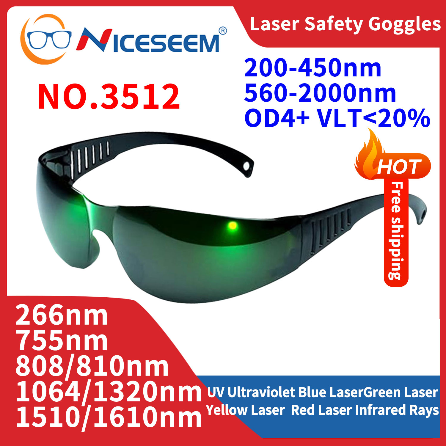 Lead Goggles Radiation Glasses - огляд і ціна Laser Safety Goggles