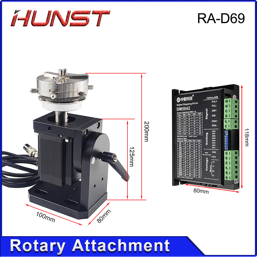 Hunst D69 D60 Laser Marking Ma - огляд і ціна Rotary Axis Laser Engraver