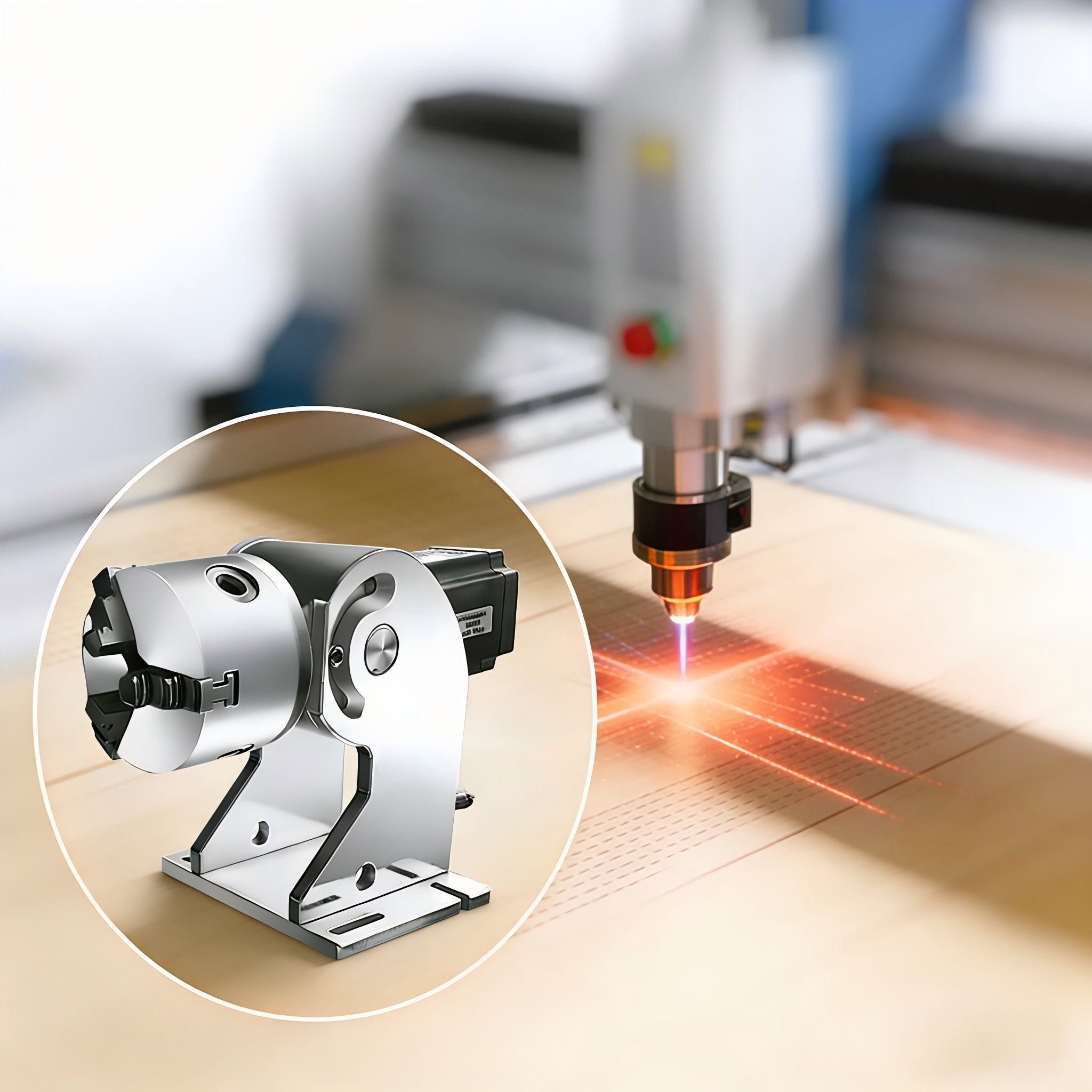360° Laser Engraver Rotary Axi - огляд і ціна Rotary Axis Laser Engraver